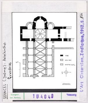 Vorschaubild Leoncel: Abteikirche, Grundriss 